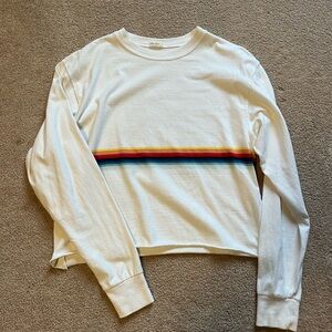 Brandy Melville White Crew Neck Tee
